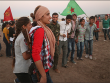 Picture of women fighters from Rojava